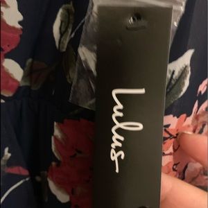 Navy lined wrap dress midi length size small